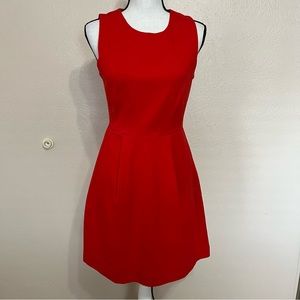 Madewell Red Sleeveless Fit & Flare Mini Dress Women’s Size 4